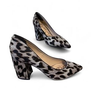 Sam Edelman Tatiana Leopard Print Hells Size 7